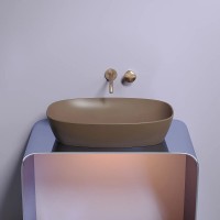 Раковина Ceramicanova Element CN6049MDB, 60 см, сантехфарфор, цвет темно-коричневый матовый