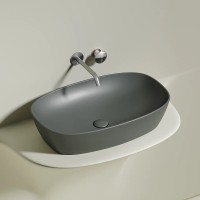 Раковина Ceramicanova Element CN6049MH, 60 см, сантехфарфор, цвет антрацит матовый