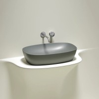 Раковина Ceramicanova Element CN6049MH, 60 см, сантехфарфор, цвет антрацит матовый