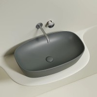 Раковина Ceramicanova Element CN6049MH, 60 см, сантехфарфор, цвет антрацит матовый