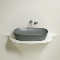 Раковина Ceramicanova Element CN6049MH, 60 см, сантехфарфор, цвет антрацит матовый