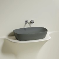 Раковина Ceramicanova Element CN6049MH, 60 см, сантехфарфор, цвет антрацит матовый