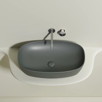 Раковина Ceramicanova Element CN6049MH, 60 см, сантехфарфор, цвет антрацит матовый