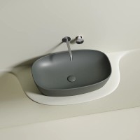 Раковина Ceramicanova Element CN6049MH, 60 см, сантехфарфор, цвет антрацит матовый
