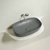 Раковина Ceramicanova Element CN6049MH, 60 см, сантехфарфор, цвет антрацит матовый