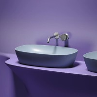 Раковина Ceramicanova Element CN6049MHL, 60 см, сантехфарфор, цвет серо-голубой матовый