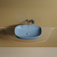 Раковина Ceramicanova Element CN6049ML, 60 см, сантехфарфор, цвет голубой матовый