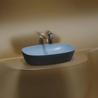 Раковина Ceramicanova Element CN6049ML, 60 см, сантехфарфор, цвет голубой матовый
