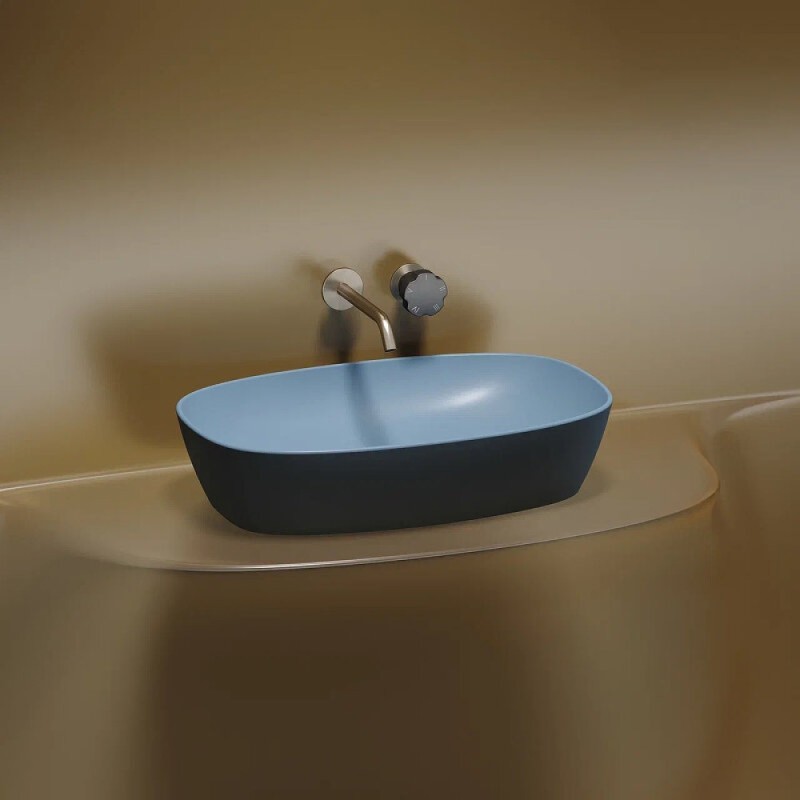 Раковина Ceramicanova Element CN6049ML, 60 см, сантехфарфор, цвет голубой матовый