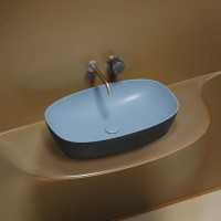 Раковина Ceramicanova Element CN6049ML, 60 см, сантехфарфор, цвет голубой матовый