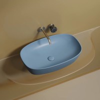 Раковина Ceramicanova Element CN6049ML, 60 см, сантехфарфор, цвет голубой матовый
