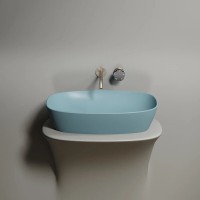 Раковина Ceramicanova Element CN6049MLG, 60 см, сантехфарфор, цвет зеленый матовый