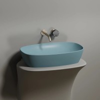 Раковина Ceramicanova Element CN6049MLG, 60 см, сантехфарфор, цвет зеленый матовый