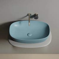 Раковина Ceramicanova Element CN6049MLG, 60 см, сантехфарфор, цвет зеленый матовый