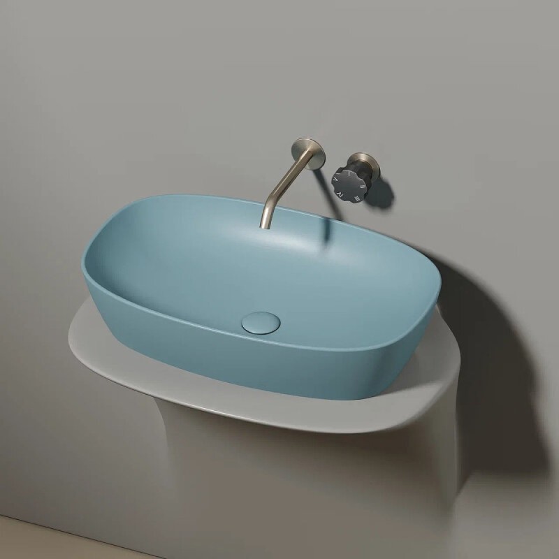 Раковина Ceramicanova Element CN6049MLG, 60 см, сантехфарфор, цвет зеленый матовый