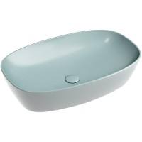 Раковина Ceramicanova Element CN6049MLG, 60 см, сантехфарфор, цвет зеленый матовый