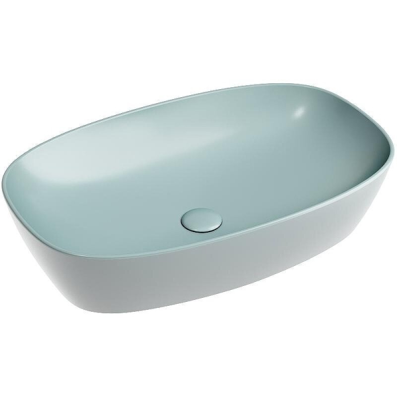 Раковина Ceramicanova Element CN6049MLG, 60 см, сантехфарфор, цвет зеленый матовый