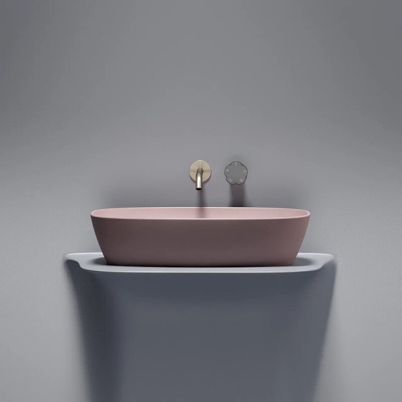 Раковина Ceramicanova Element CN6049MP, 60 см, сантехфарфор, цвет розовый матовый
