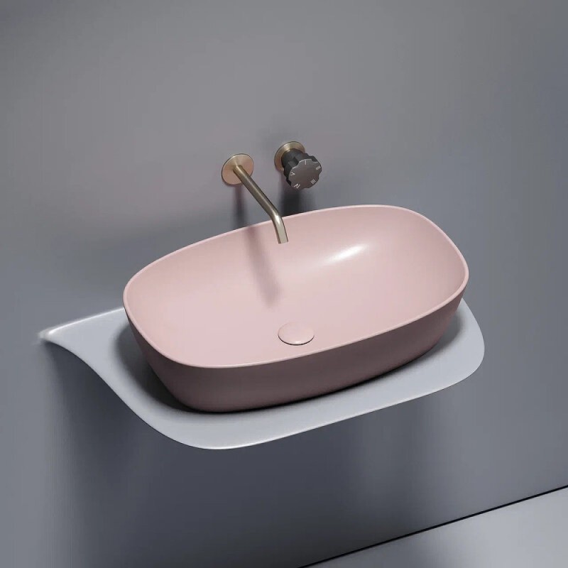 Раковина Ceramicanova Element CN6049MP, 60 см, сантехфарфор, цвет розовый матовый