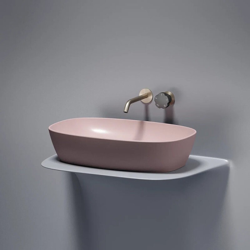 Раковина Ceramicanova Element CN6049MP, 60 см, сантехфарфор, цвет розовый матовый