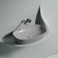 Раковина Ceramicanova Element CN6049MSG, 60 см, сантехфарфор, цвет серый матовый