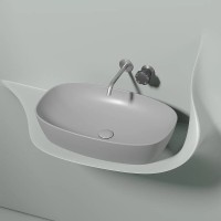Раковина Ceramicanova Element CN6049MSG, 60 см, сантехфарфор, цвет серый матовый