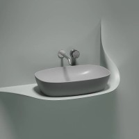 Раковина Ceramicanova Element CN6049MSG, 60 см, сантехфарфор, цвет серый матовый