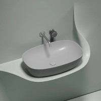 Раковина Ceramicanova Element CN6049MSG, 60 см, сантехфарфор, цвет серый матовый