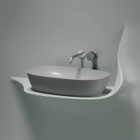 Раковина Ceramicanova Element CN6049MSG, 60 см, сантехфарфор, цвет серый матовый