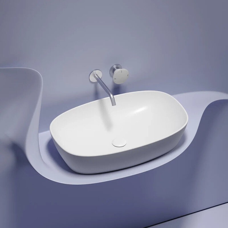 Раковина Ceramicanova Element CN6049MW, 60 см, сантехфарфор, цвет белый матовый