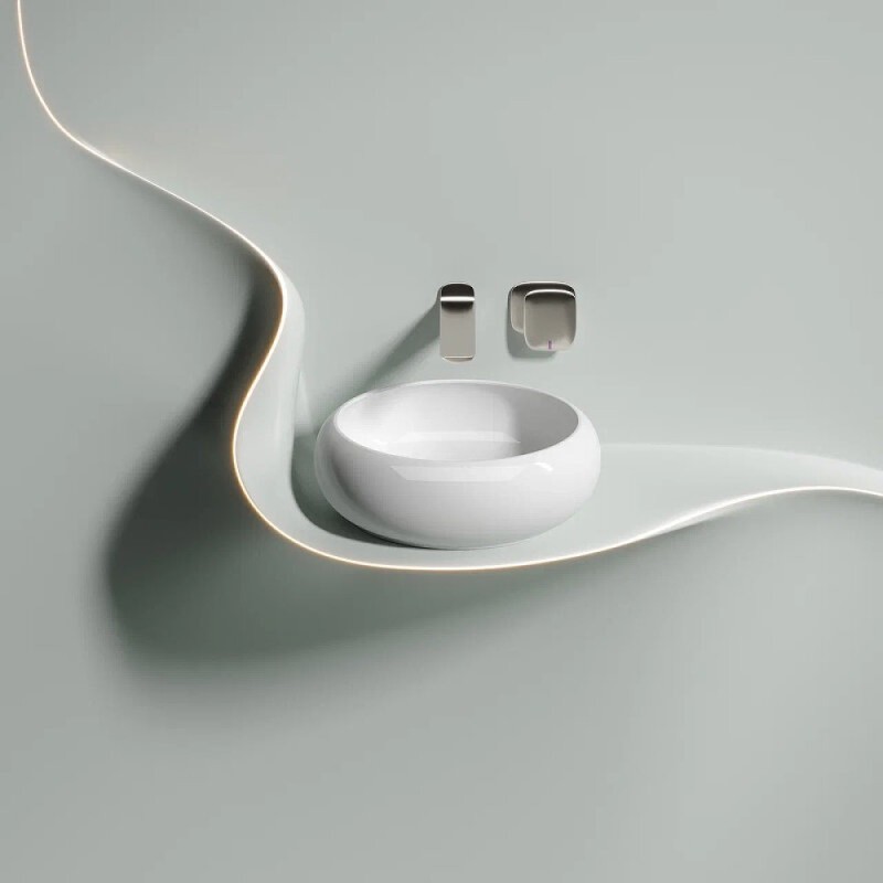 Раковина Ceramicanova Element CN6050, 36 см, сантехфарфор, цвет белый