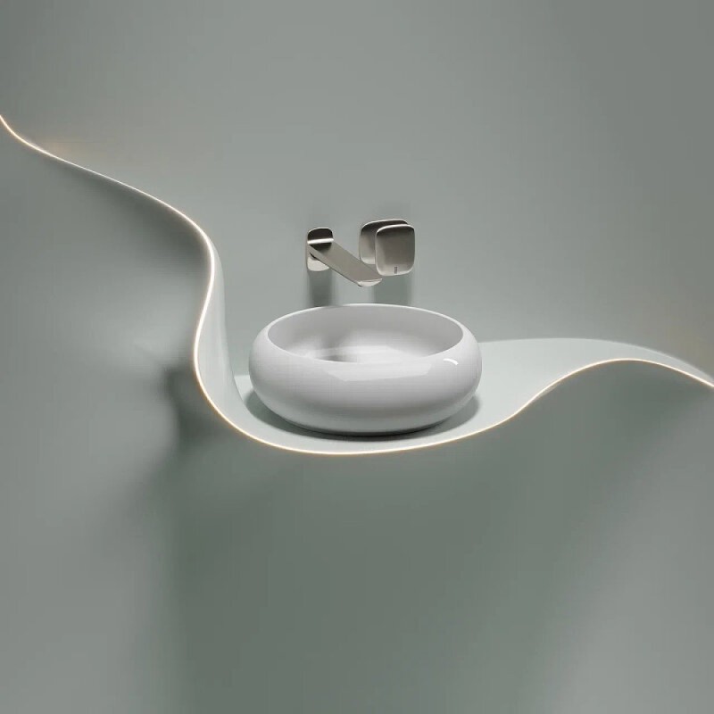 Раковина Ceramicanova Element CN6050, 36 см, сантехфарфор, цвет белый