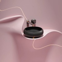 Раковина Ceramicanova Element CN6050MB, 36 см, сантехфарфор, цвет черный матовый