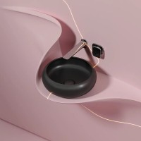 Раковина Ceramicanova Element CN6050MB, 36 см, сантехфарфор, цвет черный матовый