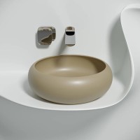 Раковина Ceramicanova Element CN6050MC, 36 см, сантехфарфор, цвет капучино матовый