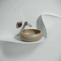 Раковина Ceramicanova Element CN6050MC, 36 см, сантехфарфор, цвет капучино матовый