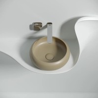 Раковина Ceramicanova Element CN6050MC, 36 см, сантехфарфор, цвет капучино матовый