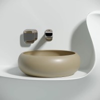 Раковина Ceramicanova Element CN6050MC, 36 см, сантехфарфор, цвет капучино матовый