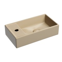 Раковина Ceramicanova Element L, CN6051LMC 40 см, сантехфарфор, чаша слева цвет капучино матовый