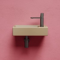 Раковина Ceramicanova Element L, CN6051LMC 40 см, сантехфарфор, чаша слева цвет капучино матовый