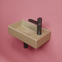 Раковина Ceramicanova Element L, CN6051LMC 40 см, сантехфарфор, чаша слева цвет капучино матовый