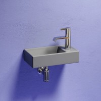 Раковина Ceramicanova Element L, CN6051LMH, 40 см, сантехфарфор, чаша слева цвет антрацит матовый