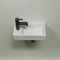 Раковина Ceramicanova Element L CN6051LMW, 40 см, сантехфарфор, чаша слева, цвет белый матовый