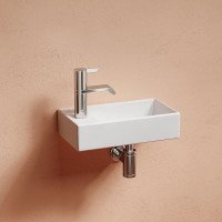 Раковина Ceramicanova Element R, CN6051R, 40 см, сантехфарфор, чаша справа, цвет белый