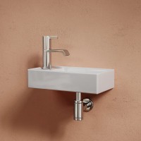 Раковина Ceramicanova Element R, CN6051R, 40 см, сантехфарфор, чаша справа, цвет белый