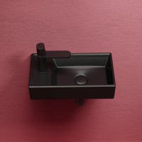 Раковина Ceramicanova Element R, CN6051RMB, 40 см, сантехфарфор, чаша справа, цвет черный матовый