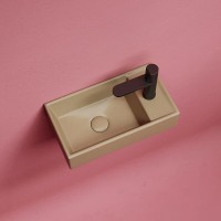 Раковина Ceramicanova Element R, CN6051RMC, 40 см, сантехфарфор, чаша справа, цвет капучино матовый