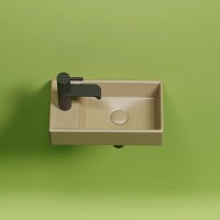 Раковина Ceramicanova Element R, CN6051RMC, 40 см, сантехфарфор, чаша справа, цвет капучино матовый