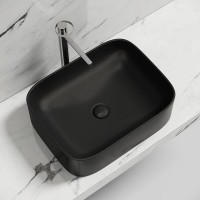 Раковина Ceramicanova Element CN6052MB, 50 см, сантехфарфор, цвет черный матовый
