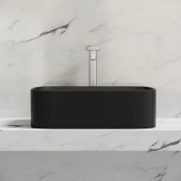 Раковина Ceramicanova Element CN6052MB, 50 см, сантехфарфор, цвет черный матовый